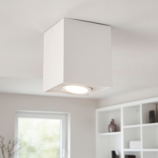 Faretto da soffitto orientabile bianco per ingresso Faretto da soffitto orientabile bianco per ingresso