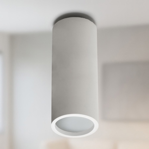 Visualizza i dettagli per Faretto da soffitto cilindro di cristaly gesso pitturabile Faretto da soffitto cilindro di cristaly gesso pitturabile