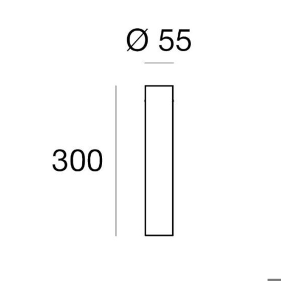 Faretto da soffitto cilindro bianco linea light birba h30 cm Faretto da soffitto cilindro bianco linea light birba h30 cm