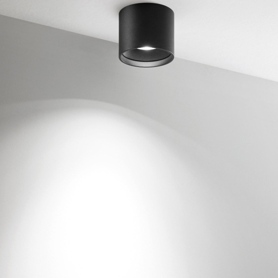 Isyluce focus faretto led nero cilindro 16w 3000k
