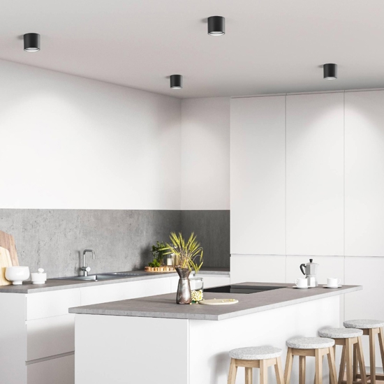 Isyluce focus faretto led nero cilindro 16w 3000k