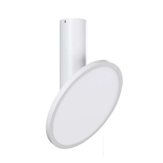 Faretto led da soffitto 18w 3000k orientabile bianco