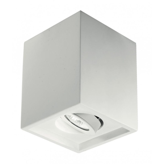 Ondaluce pl sirta faretto in gesso quadrato orientabile bianco Ondaluce pl sirta faretto in gesso quadrato orientabile bianco