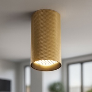 Maytoni artisan faretto da soffitto cilindro oro satinato