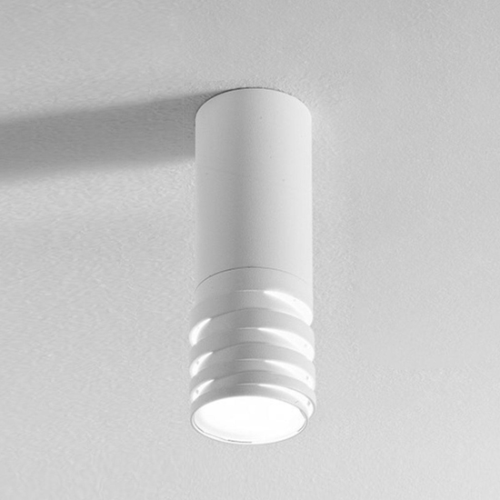 Emily gea luce faretto cilindrico design bianco da soffitto Emily gea luce faretto cilindrico design bianco da soffitto