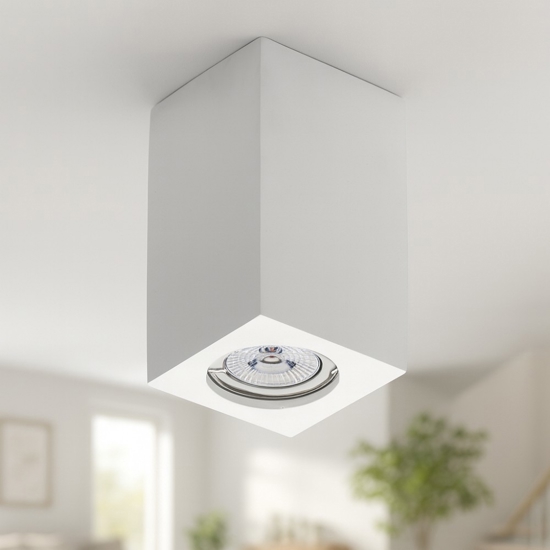 Faretto da soffitto quadrato di gesso cristaly