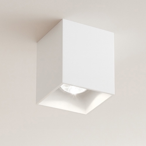 Faretto da soffitto cubo bianco per interno
