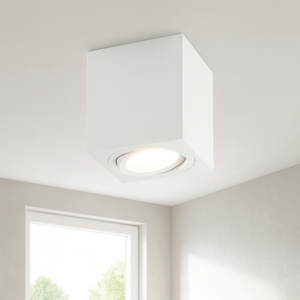 Gea luce notus faretto bianco da soffitto orientabile