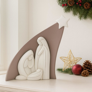 Presepe di natale natività h27 tortora bongelli preziosi