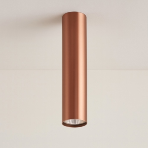 Faretto da soffitto cilindro colore rame