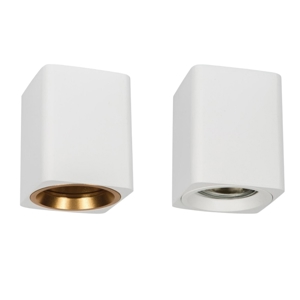 Faretto da soffitto squadrato bianco oro