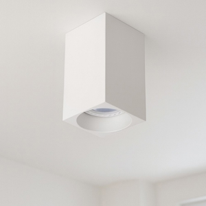 Faretto da soffitto bianco dimmerabile squadrato
