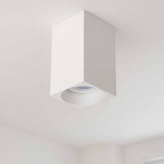 Faretto da soffitto bianco dimmerabile squadrato