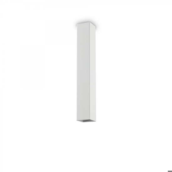 Ideal lux sky pl1 h40 faretto da soffitto bianco squadrato