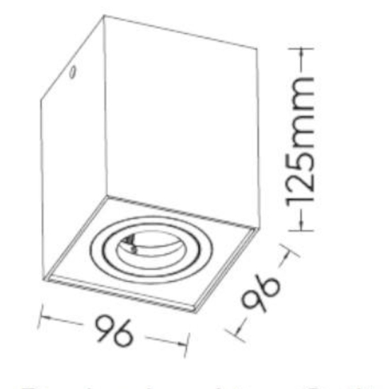 Faretto da soffitto orientabile cubo nero oro Faretto da soffitto orientabile cubo nero oro