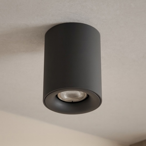 Faretto dimmerabile da soffitto cilindro antracite