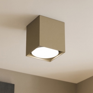 Faretto da soffitto cubo sabbia quadrato top light