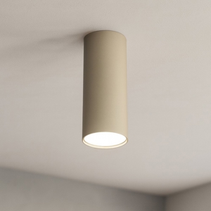 Faretto cilindro da soffitto sabbia top light shape