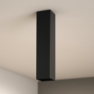 Sky pl1 ideal lux faretto da soffitto nero quadrato