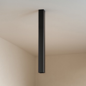 Ideal lux sky pl1 faretto per cucina squadrato nero