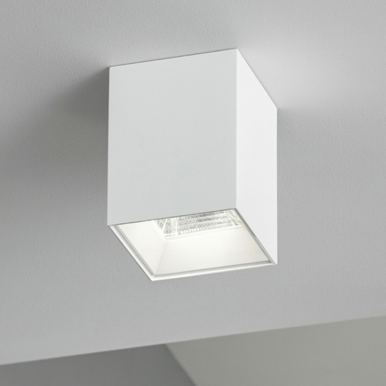 Faretto led 12w 3000k cubo da soffitto bianco isyluce