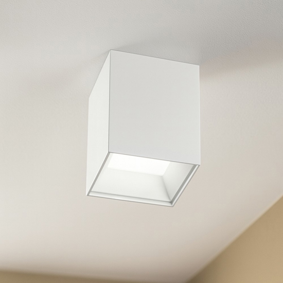 Isyluce faretto cubo led 12w 4000k luce da soffitto bianco