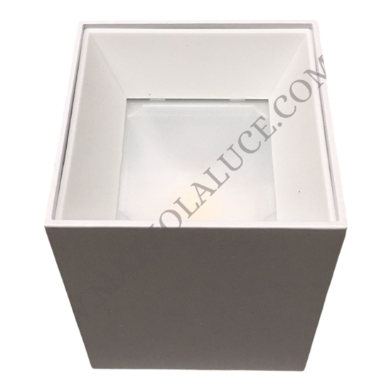 Isyluce faretto cubo led 12w 4000k luce da soffitto bianco