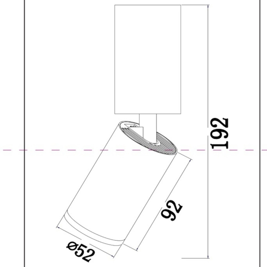 Faretto focus orientabile da soffitto oro cilindro brunito maytoni