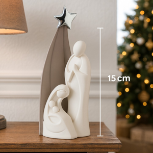 Statuina presepe di natale h15 bongelli preziosi tortora moderno