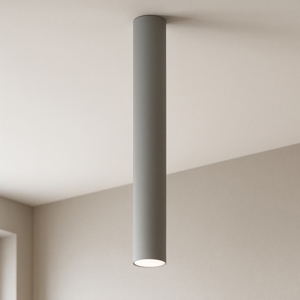 Faretto da soffitto grigio rotondo per interni