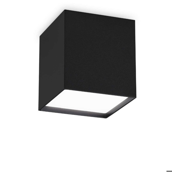 Ideal lux kubiko pl faretto led 10w cubo nero 