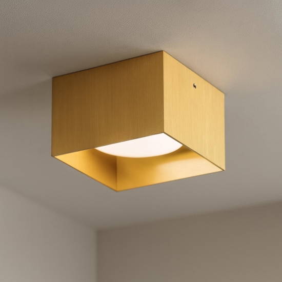Spike pl1 square faretto quadrato da soffitto ideal lux