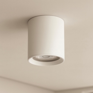 Faretto cilindro bianco per interni da soffitto
