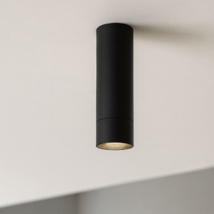 Faretto da soffito led 5w 3000k cilindro nero