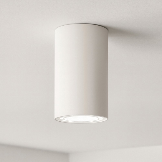 Faretto da soffitto cilindro bianco linea light birba s