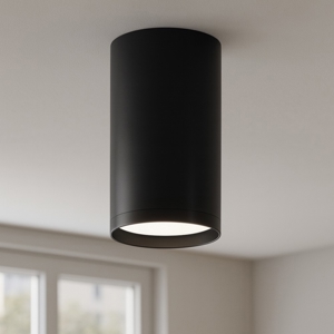 Maytoni focus faretto da soffitto cilindro nero gu10