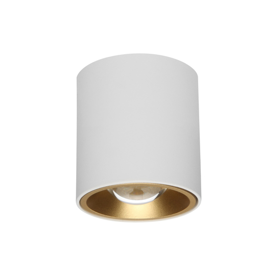 Baton linea light faretto led cilindrico da soffitto bianco oro 7.3w 4000k Baton linea light faretto led cilindrico da soffitto bianco oro 7.3w 4000k