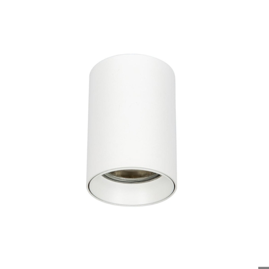 Faretto da soffitto cilindro bianco interno oro