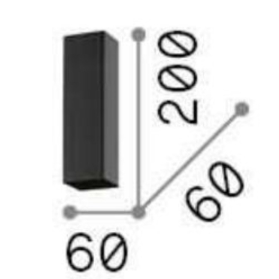 Sky pl1 bianco ideal lux faretto quadrato da soffitto 5w 3000k
