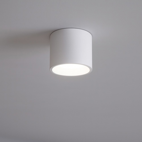 Dot pl round mini faretto led 4.5w 3000k cilindro bianco ideal lux Dot pl round mini faretto led 4.5w 3000k cilindro bianco ideal lux