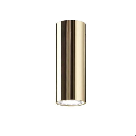 Linea light birba faretto da soffitto cilindro oro
