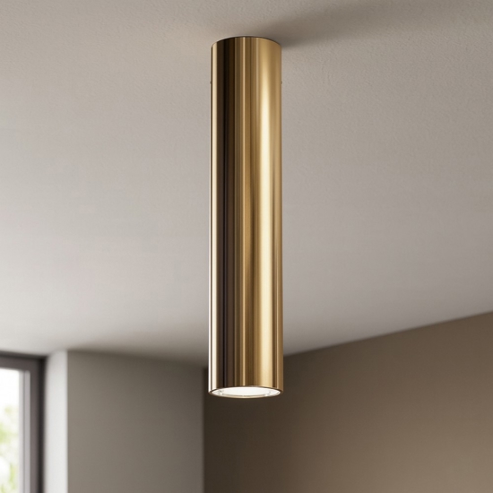 Faretto da soffitto cilindro oro h30cm Faretto da soffitto cilindro oro h30cm