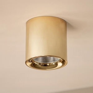 Faretto oro sporgente led cilindro 20w 3000k
