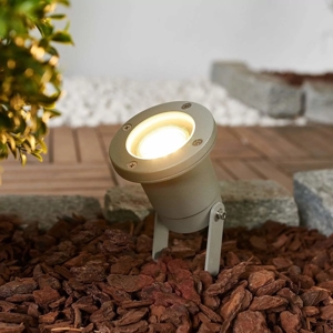 Faretto picchetto da giardino grigio con spina fp