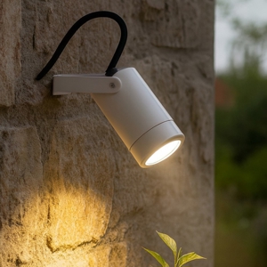 Isyluce faretto da esterno bianco orientabile anti corrosione