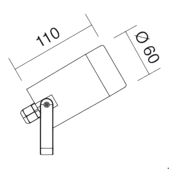 Isyluce faretto da esterno bianco orientabile anti corrosione Isyluce faretto da esterno bianco orientabile anti corrosione