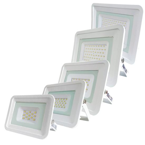 Faro per illuminazione esterno proiettore 30w 3000k ip65 slim bianco 220v Faro per illuminazione esterno proiettore 30w 3000k ip65 slim bianco 220v