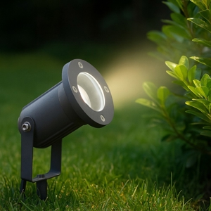 Isyluce faretto da giardino orientabile antracite