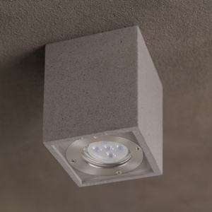 Faretto da esterno per soffitto cubo in cemento