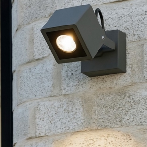 Faretto per esterno led 6w 3000k orientabile antracite